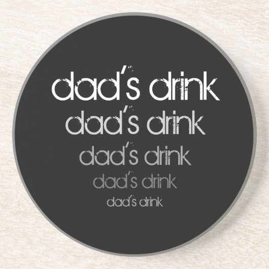 Das Getränk-Untersetzer des Vaters - Schatten des Sandstein Untersetzer (Vorne)