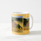 Das Getreidefeld durch John Nash Kaffeetasse (VorderseiteRechts)