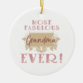 Das gewaltigste Oma der Welt Keramik Ornament