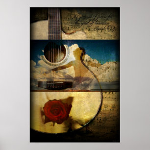 Das Gewand des Loses (Gitarrenposter) Poster