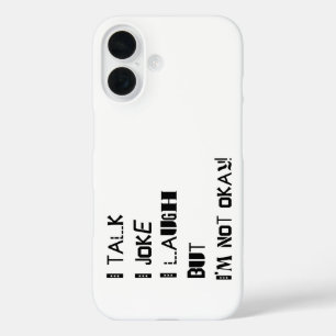 Das Gewicht des Lachen - Bewusstsein für psychisch iPhone 16 Hülle