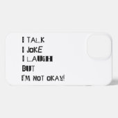 Das Gewicht des Lachen - Bewusstsein für psychisch iPhone Hülle (Rückseite (Horizontal))