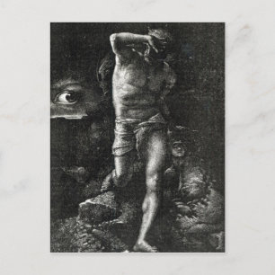 Das Gewissen oder die Augen-Sehhilfe Postkarte