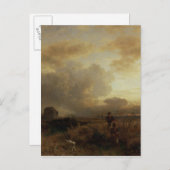 Das Gewitter auf dem Lande beseitigen, 1857 Postkarte (Vorne/Hinten)