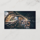 Das gewölbte Wine Celler-Bar Visitenkarte (Rückseite)