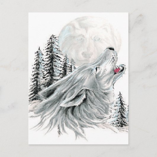 Das Gezänk auf dem Mond Postkarte (Vorderseite)