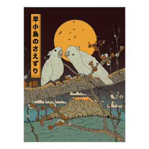 Das Gezwitschen kleiner Vögel Poster