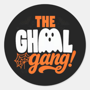 Das Ghoul Gang Halloween-Design Runder Aufkleber