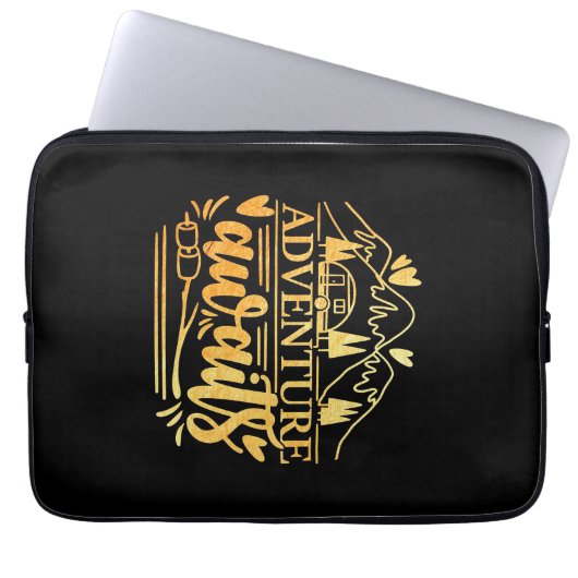 Das Gift Adventure von Campern steht bevor Laptopschutzhülle (Vorderseite)