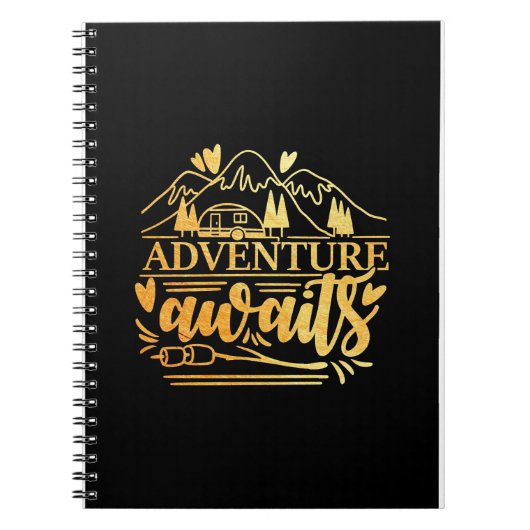 Das Gift Adventure von Campern steht bevor Notizblock (Vorderseite)
