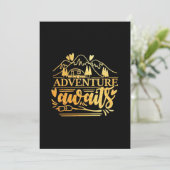 Das Gift Adventure von Campern steht bevor Save The Date (Stehend Vorderseite)