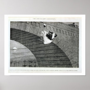 Das Gin-Crazed Girl begeht Selbstmord, Platte 8 vo Poster