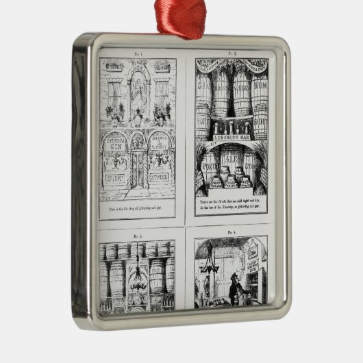 Das Gin-Geschäft Ornament Aus Metall (Rechts)