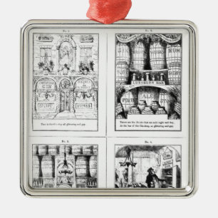 Das Gin-Geschäft Ornament Aus Metall