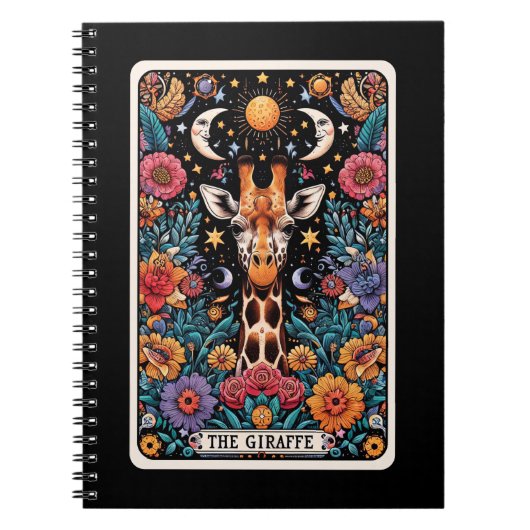 Das Giraffe Spirit Tarot Card Notebook Notizblock (Vorderseite)