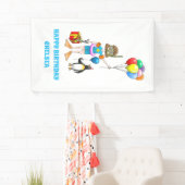 Das Girl and the Pinguin's Pool Party Banner (Insitu)