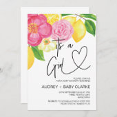 Das Girl Baby Dusche Party Summer Baby Bash Einladung (Vorne/Hinten)