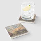 Das Girls Hen-Party Steinuntersetzer (Seitenansicht)