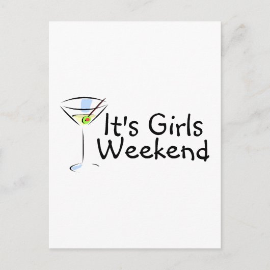 Das Girls Weekend Postkarte (Vorderseite)
