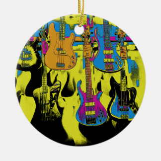 Das Gitarren-Party - Keramik des Musikinstrumentes Keramik Ornament
