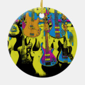 Das Gitarren-Party - Keramik des Musikinstrumentes Ornament (Hinten)