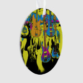 Das Gitarren-Party - Keramik des Musikinstrumentes Ornament (Vorderseite)