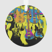 Das Gitarren-Party - Keramik des Musikinstrumentes Ornament (Rückseite)