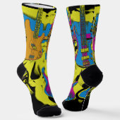 Das Gitarren-Party - Musikinstrumente Socken (Gewinkelt)