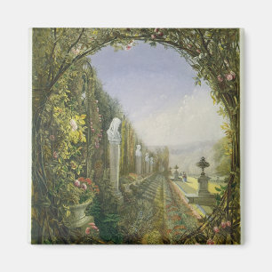 Das Gitter-Fenster, Trentham Hall Gärten Magnet