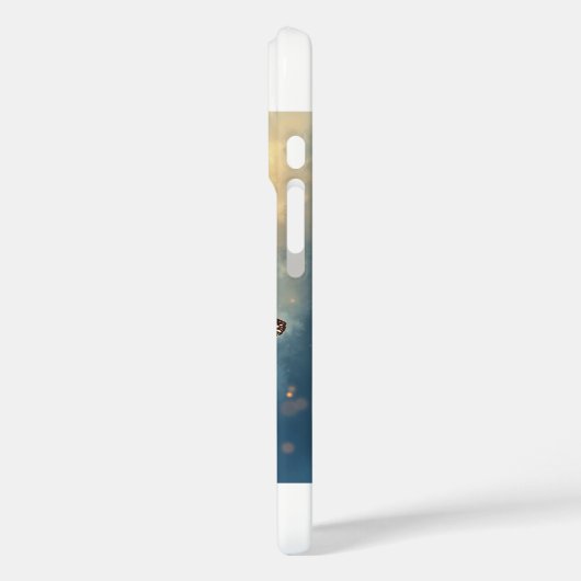 Das glänzende Schmetterling iPhone 16 Hüllen (Rückseite / Links)