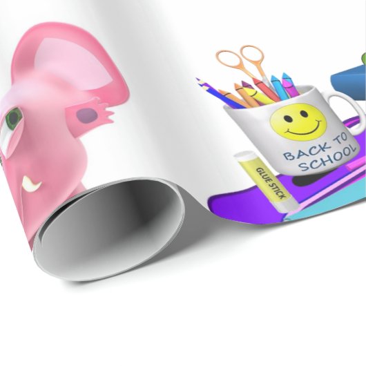 Das glänzende Wrapping Paper, Zurück zur Schule Pi Geschenkpapier (Rolleneckpunkt)