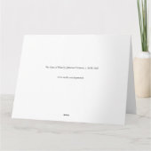 Das Glas des Weins durch Johannes Vermeer Karte (Rückseite)