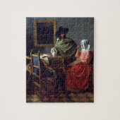 Das Glas des Weins durch Johannes Vermeer Puzzle (Vertikal)