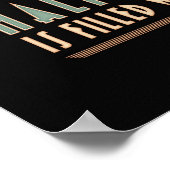 Das Glas: Halbvoll von Atmosphäre (16x20") Poster (Ecke)