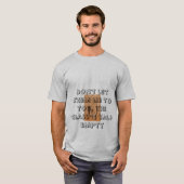 Das Glas ist halb leer T-Shirt (Vorne ganz)