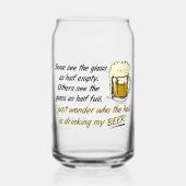 Das Glas ist halb voll? (Vorderseite)