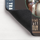 Das Glas ist meistens leere Maus-Pad Mousepad (Ecke)