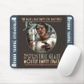 Das Glas ist meistens leere Maus-Pad Mousepad (Mit Mouse)