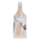 Das Glas-Schneidebrett Behalte es schön Schneidebrett (Vorderseite)