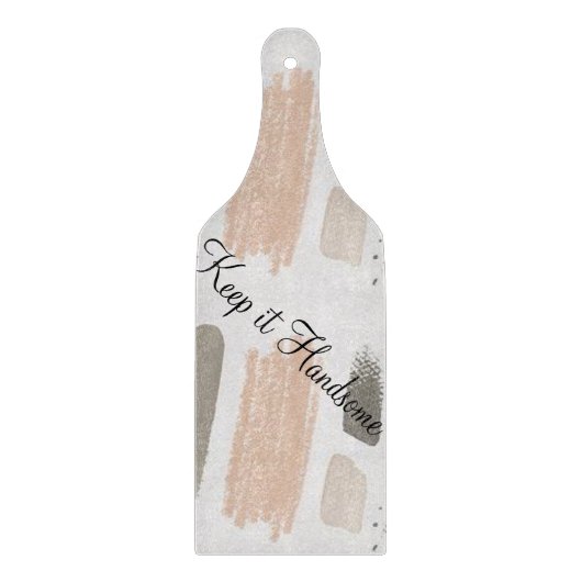 Das Glas-Schneidebrett Behalte es schön Schneidebrett (Vorderseite)