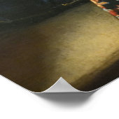 Das Glas Wein (c.1661) — Vermeer Poster (Ecke)