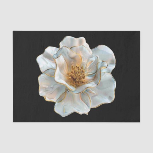 Das Glasdaffodil Seidenpapier (Vorderseite)