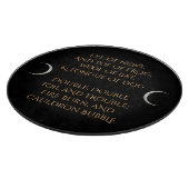 Das Glasschneiden-Brett der Hexe Schneidebrett (Ecke)