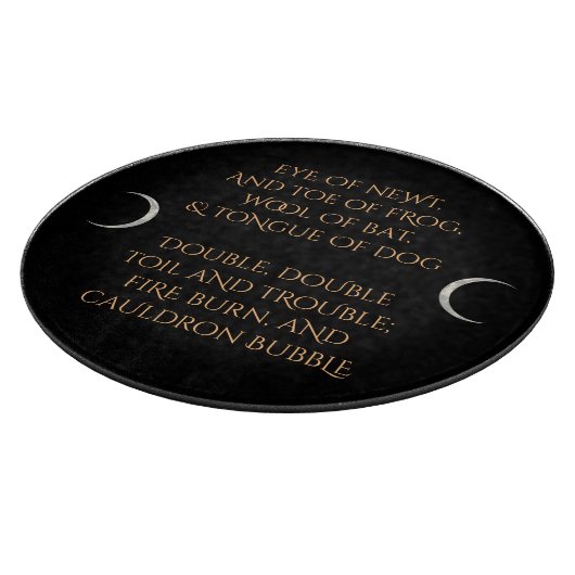 Das Glasschneiden-Brett der Hexe Schneidebrett (Ecke)