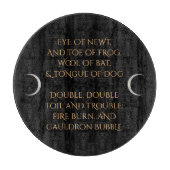 Das Glasschneiden-Brett der Hexe Schneidebrett (Vorderseite)