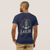 Das glatte Meer hat nie einen Seefahrer-Anker-T- T-Shirt (Schwarz voll)