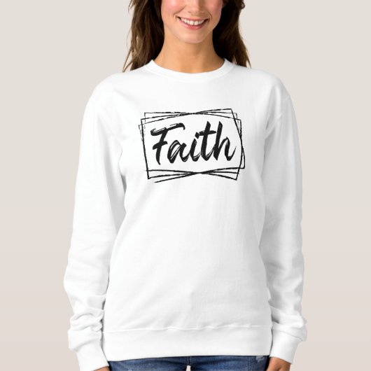 Das Glaube Christentum Minimalistisch, Geschenk fü Sweatshirt (Vorderseite)