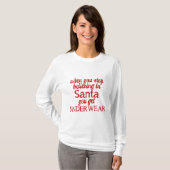 Das Glauben an Sankt oder erhalten Unterwäsche T-Shirt (Vorne ganz)