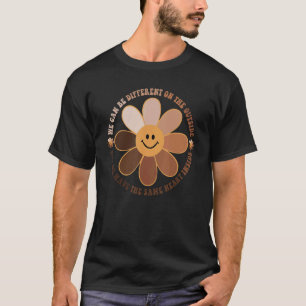 Das gleiche Herz auf der Innenseite Retro Schwarze T-Shirt