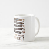 Das gleiche Herz im Schwarzen Geschichtsmonat Afri Kaffeetasse (VorderseiteRechts)